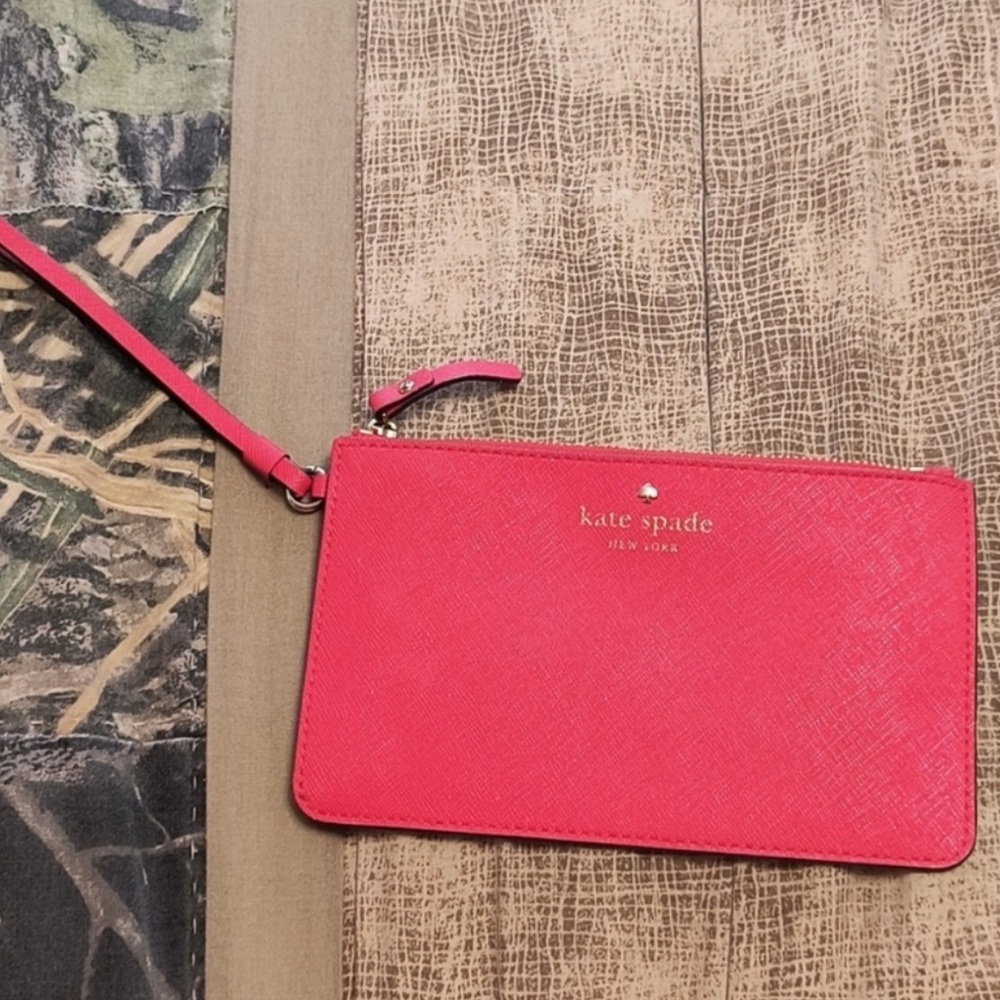 Kate Spade Red Clutch Sleek Design